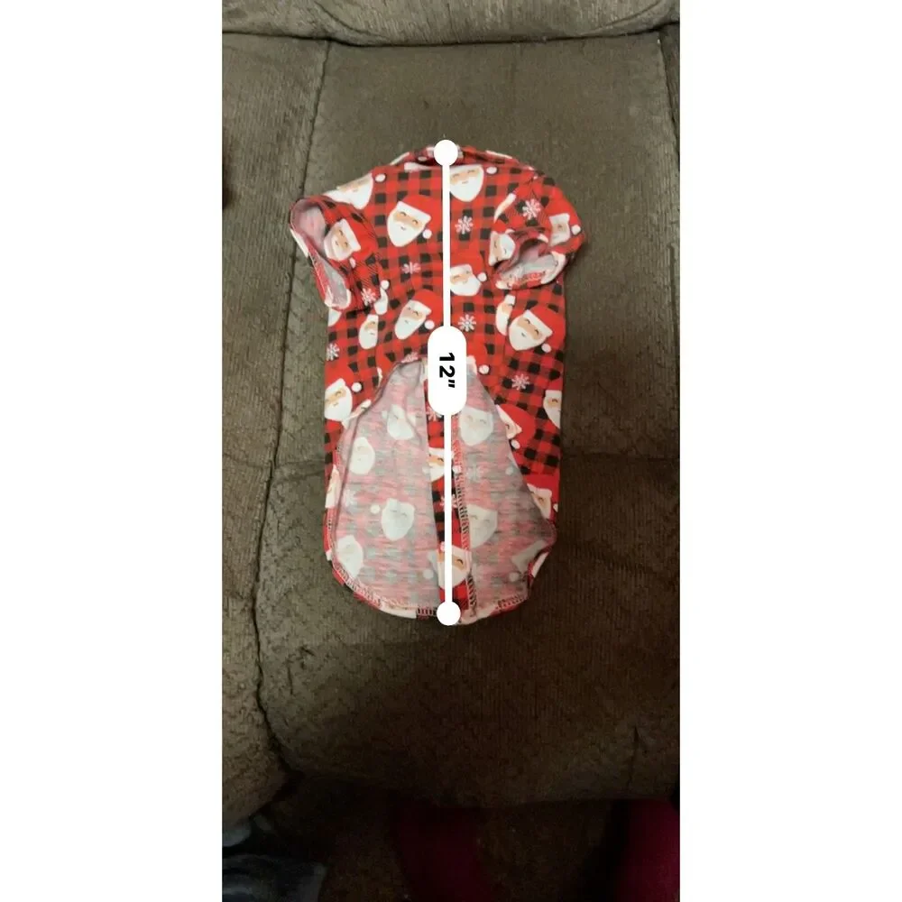 Santa Claus Dog Outfit Bow Tie Small